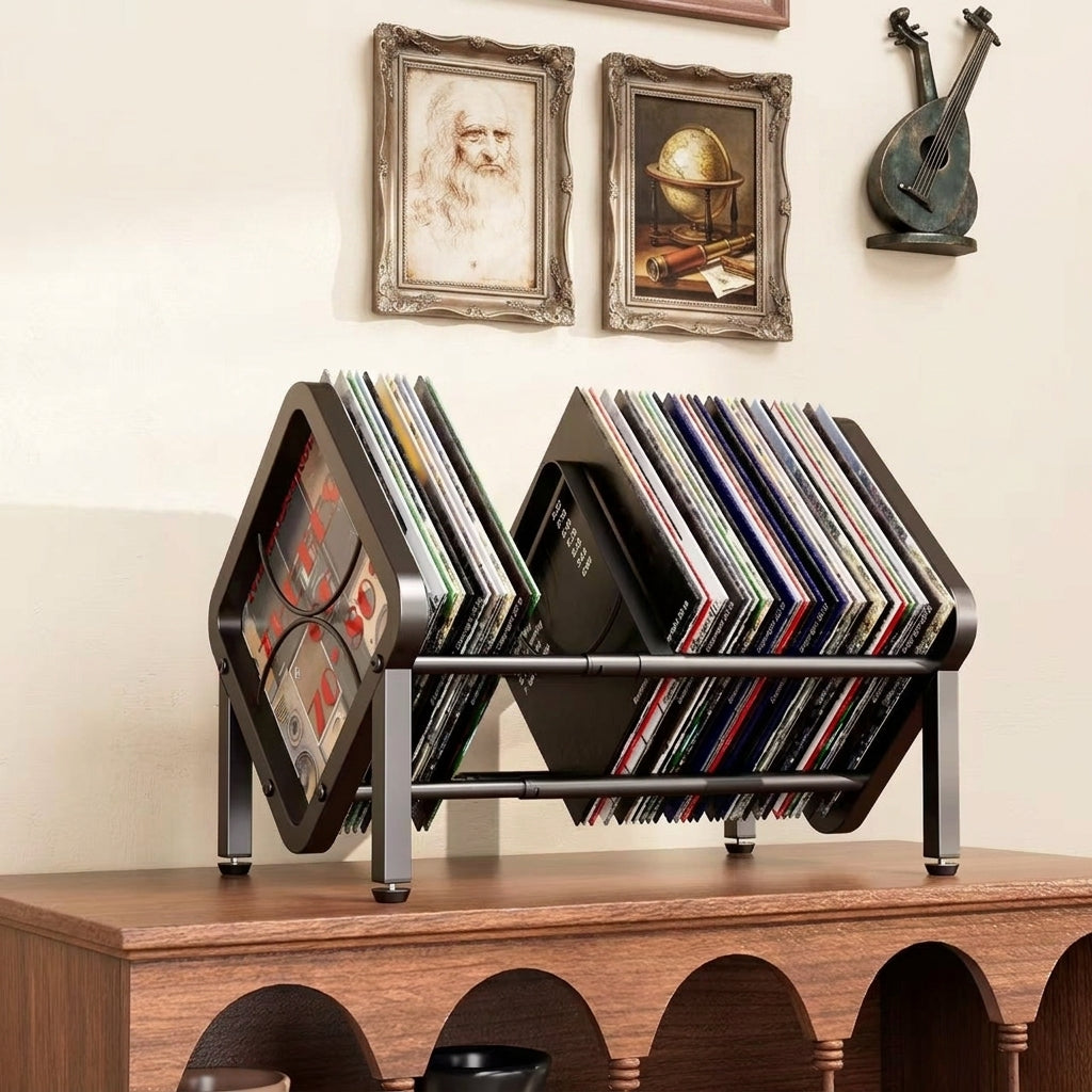 Modern Stainless Steel Desktop Book Rack Dormitory Book Storage Shelf